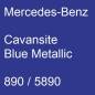 Preview: Mercedes-Benz, Cavansite Blue Metallic, 890 / 5890.